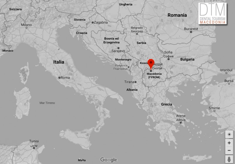 Mappa Repubblica di Macedonia